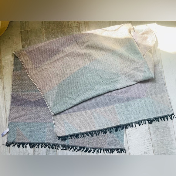 URBAN OUTFITTERS Palatine Acrylic Fringed Rectangle Wrap Blanket Scarf - Picture 8 of 16